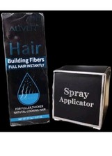 Aliver Hair Building Fibers Spray Pump 2-in-1 Light Brown Hair Loss Concealer