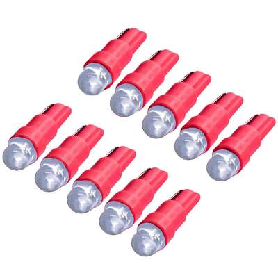 10 Stück rote LED Tachobeleuchtung Knopfbelechtung rot  W1.2W T5 12V Angebot