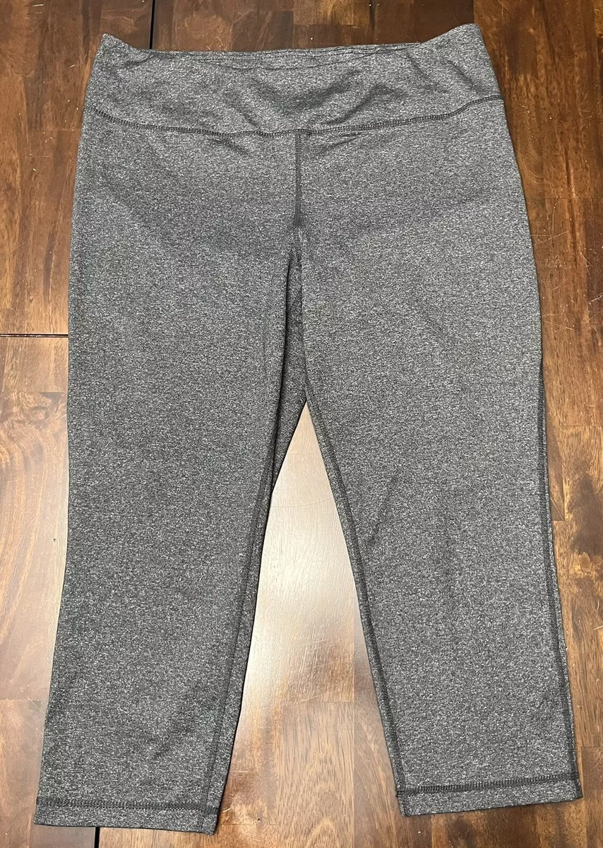 Tangerine Brand Grey Capri Yoga Leggings Women's size XXL