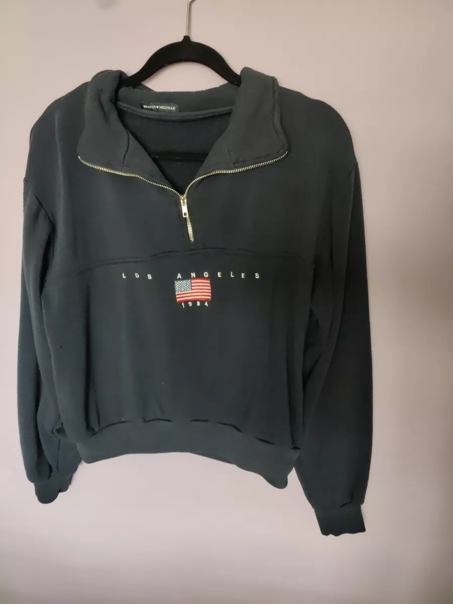 Brandy Melville Quarter Zip Sweatshirt Los Angeles