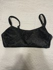 Women’s Swimsuit Top Black Sparkle Size D/DD Xhilaration — photo 1