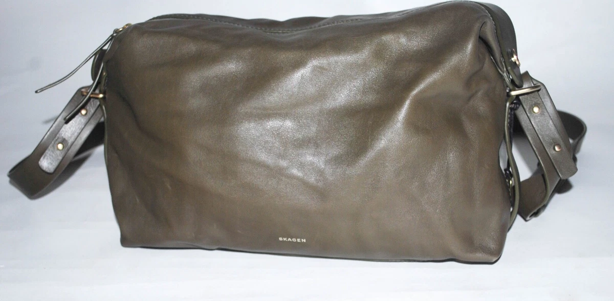 Skagen leather best sale bag