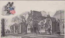 Elm Street Looking North From College Street New Haven CT Unposted Postcard