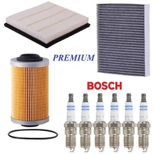 Tune Up Kit Air Cabin Oil Filters Spark Plugs Fit GMC CANYON V6; 3.6L 2015-2016