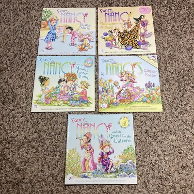 Fancy Nancy Paperback Books Harper Festival Lot of 5