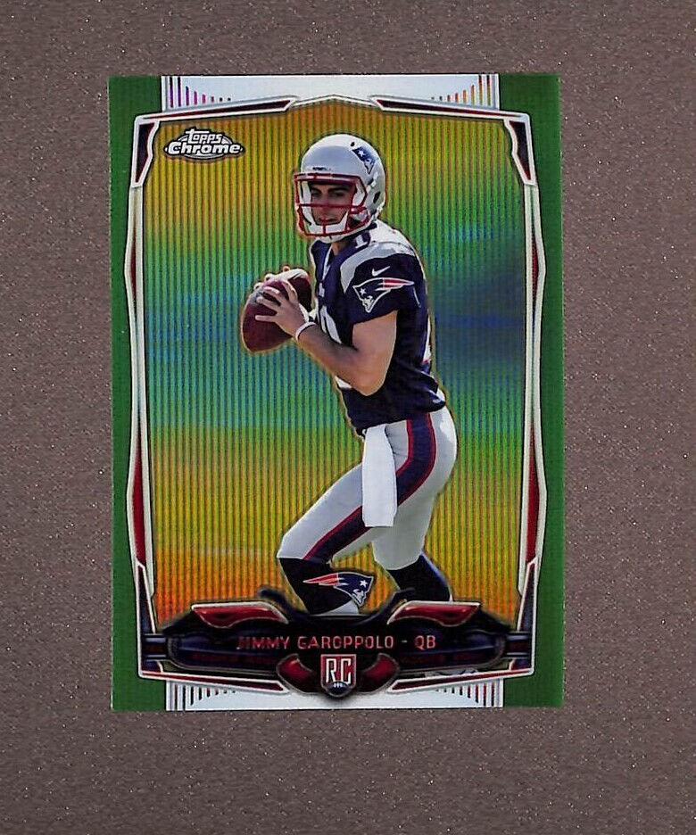 2014 Topps Chrome Green Refractor #150 Jimmy Garoppolo Rookie
