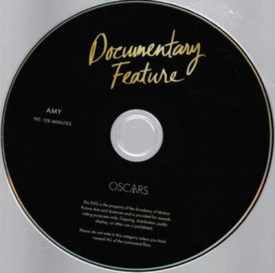 Amy FYC DVD VIDEO DOCUMENTARY Winehouse footage music singer biography