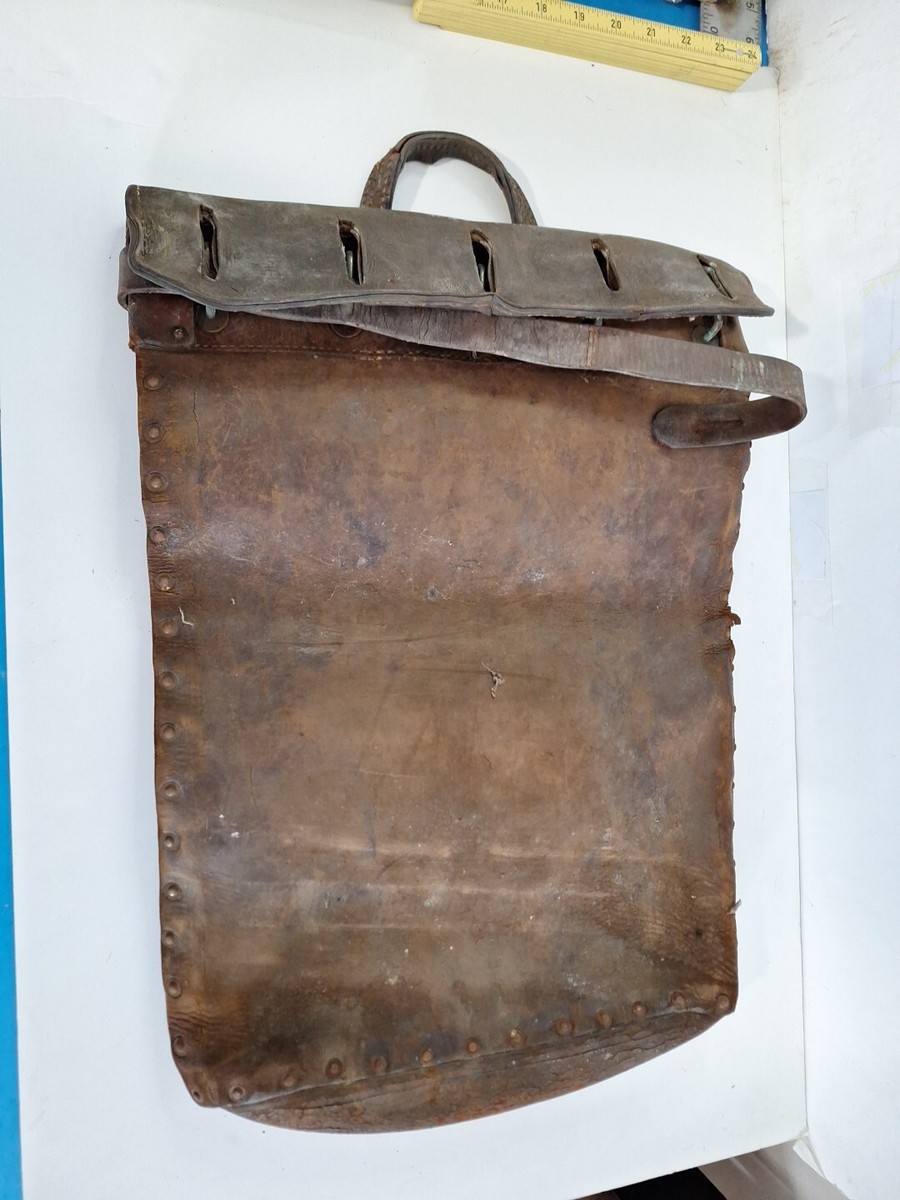 Cash Leather Locking Bag Bank Antique Vintage | eBay