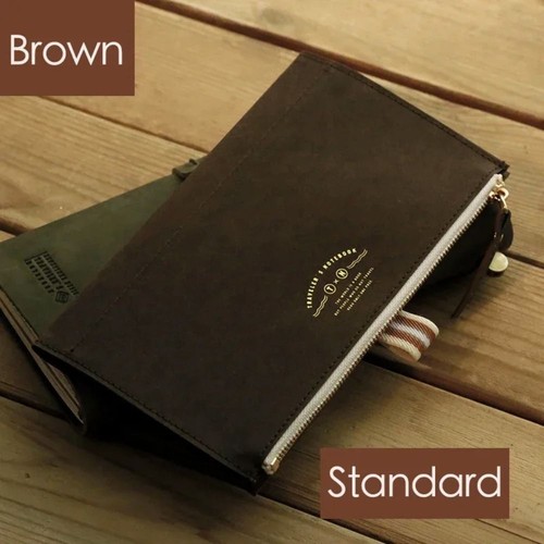 Travel Notebook Storage Bag Loose Leaf Notebook Zipper Pen Bag Stickers Storage - Picture 13 of 14