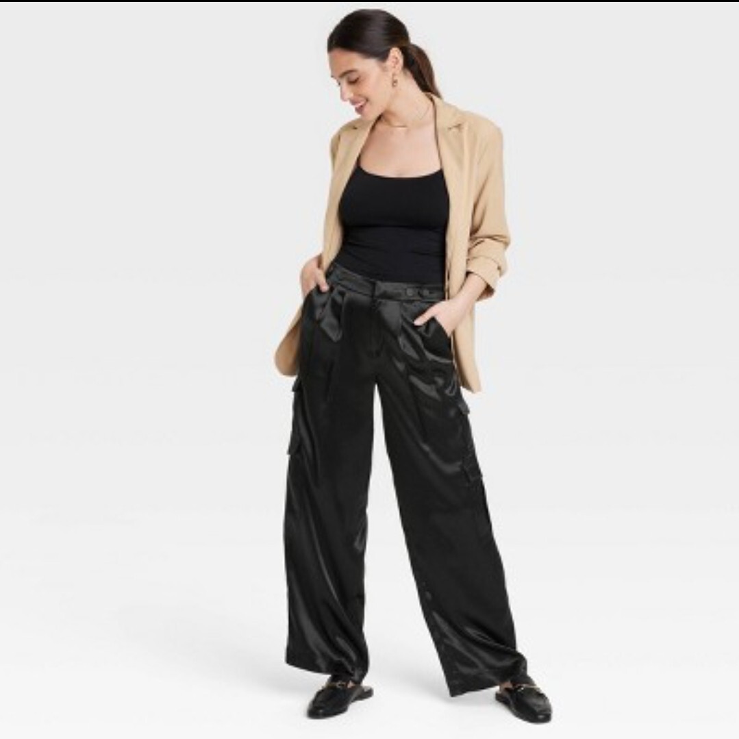 🐻 Women's High-Rise Satin Cargo Pants -A New Day-Size 4 | eBay 🐻 Women's High-Rise Satin Cargo Pants -A New Day-Size 4 | eBay