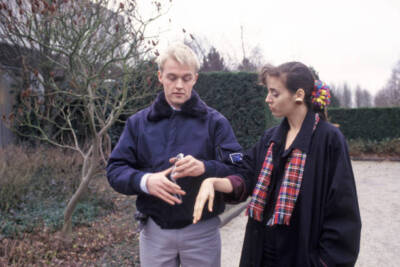 Actor Eric de Vries Actress Marjolein Keuning on tv show VROUWENVL- Old Photo