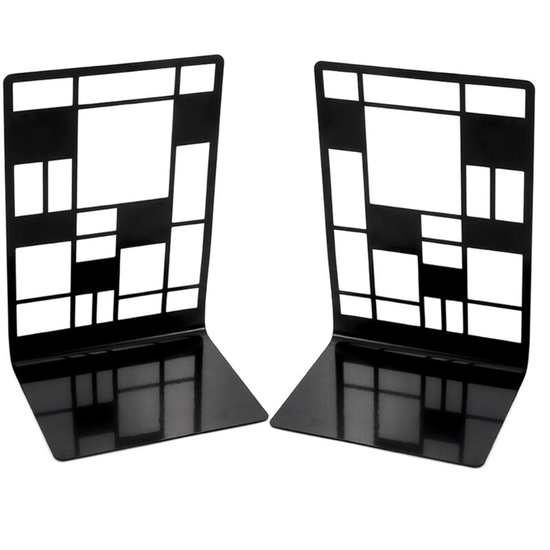 Hollowout Metal Bookends Exquisite Art Bookend Stands Metal Bookends
