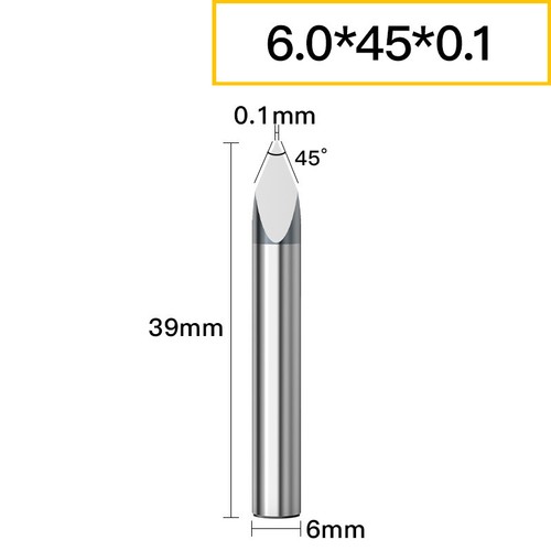 6mm Triangular Straight Cutter CNC Router Bits Engraving Cutter Carving Knife - Picture 18 of 27