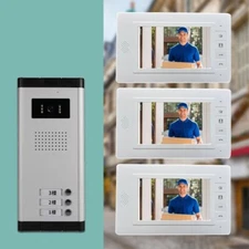 7" Apartment Wired Video Door Phone Intercom Entry System for Multi Unit NEW