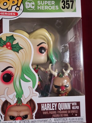 Funko Pop! Dc Holiday Harley Quinn with Helper #357 Vinyl Figure