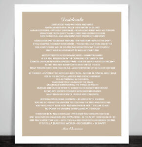 Desiderata By Max Ehrmann Poem Quote Art Print You Are A Child Of The Universe Ebay