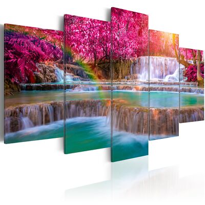 WATERFALL LANDSCAPE Canvas Print Image Photo Wall Art c-B-0128-b-m