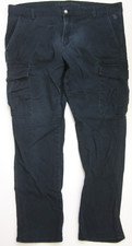 U.S. Polo Assn. Blue Flat Front Cargo Pants 38 Waist 32 Inseam Cotton Blend 1-58