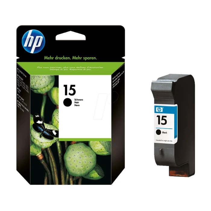 HP Tintenpatrone Nr. 15 schwarz C6615DE Black OVP MHD 25ml 600 Seiten - Bild 1 von 1