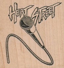 Heat Street 2 3/4 x 2 3/4" Rubber Stamp, Heat Street Stamp