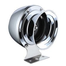 Fanfara barca marina clacson segnale suono basso 290 Hz 12 volt cromato 