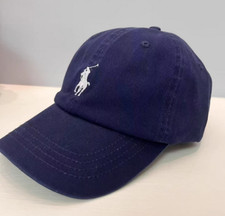 Polo Ralph Lauren Cotton Chino Ball Cap buckled strap Adjustable Curved Brim