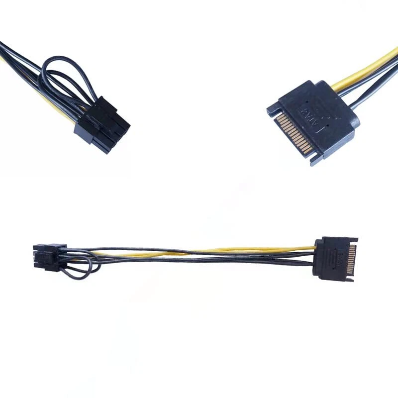 B77 SATA Stromadapter 15Pin Stecker männliche zu 8Pin weibliche Stecker PCI Expr - Bild 4 von 4