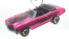 Christmas Ornament for 1970 Chevy Chevelle SS Convertible Pink/Black Stripes