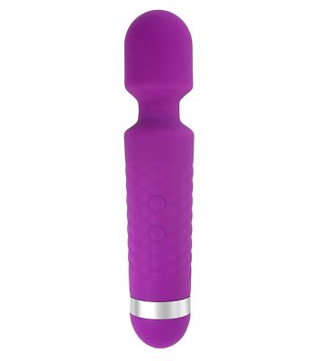LoveI Pure Silicone USB Rechargeable 12 Speed Vibrating Massager (Purple)
