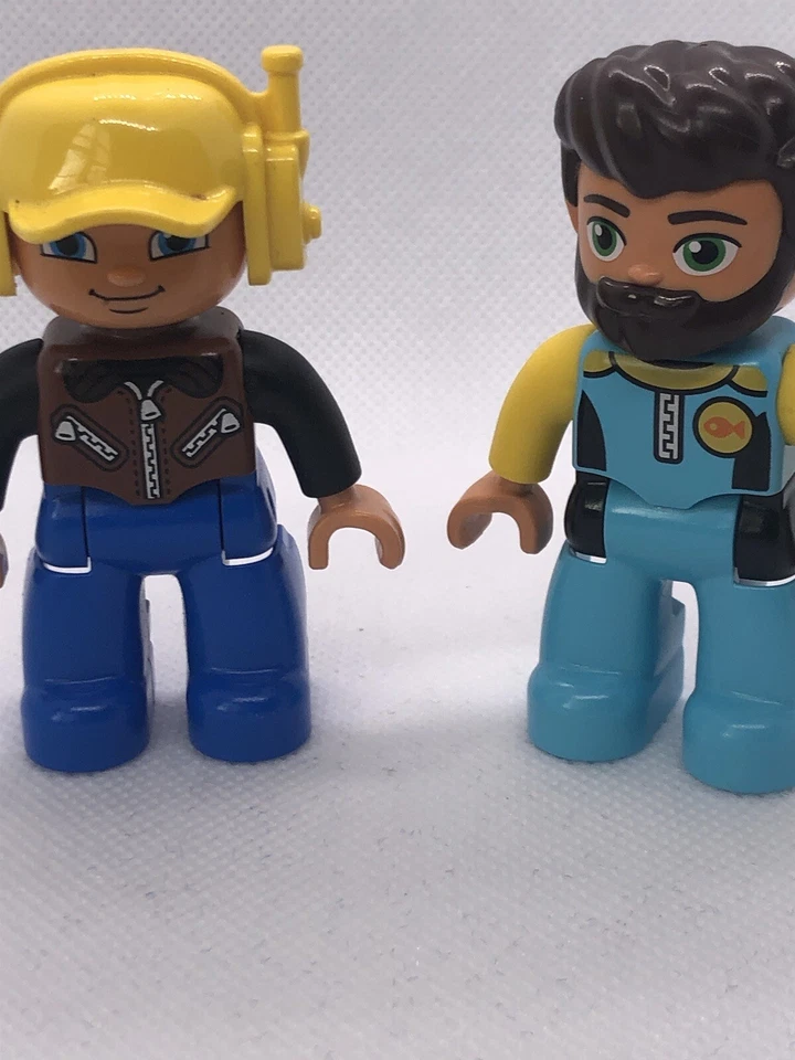 Lego Duplo Career Figures Replacement Figures from set Construction Man Diver  - Image 2 of 4