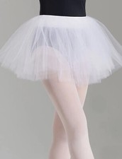 Weissman Elite Three Tier Tulle Tutu 994110N White SA/MA