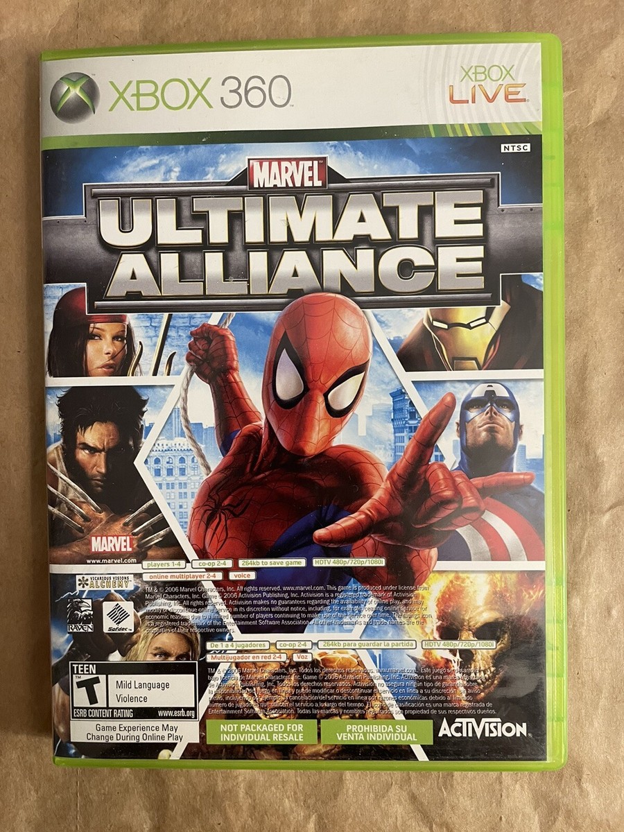 Marvel Ultimate Alliance Forza Motorsport Game Combo (Xbox 360