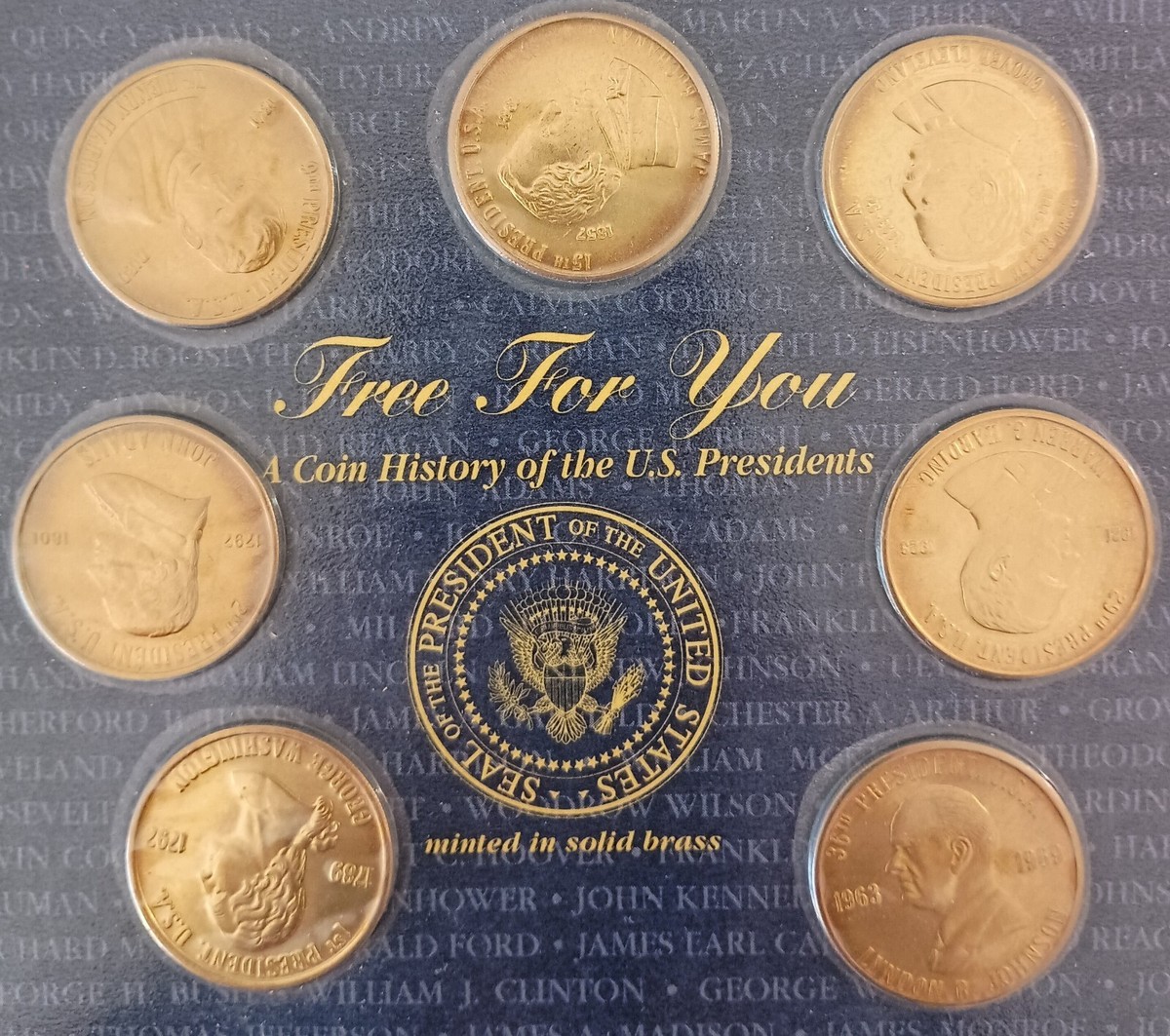 1997 Reader's Digest History of the U.S. Presidents Brass