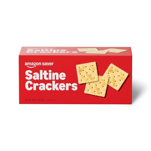 Amazon Fresh Original Saltine Crackers 16 Oz Previously Happy Belly Packaging...