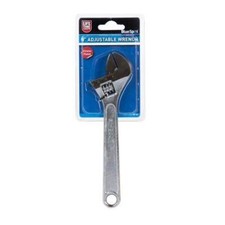 BlueSpot Adjustable Wrench 200mm (8 inch) Fully Polished Head 28mm Jaws