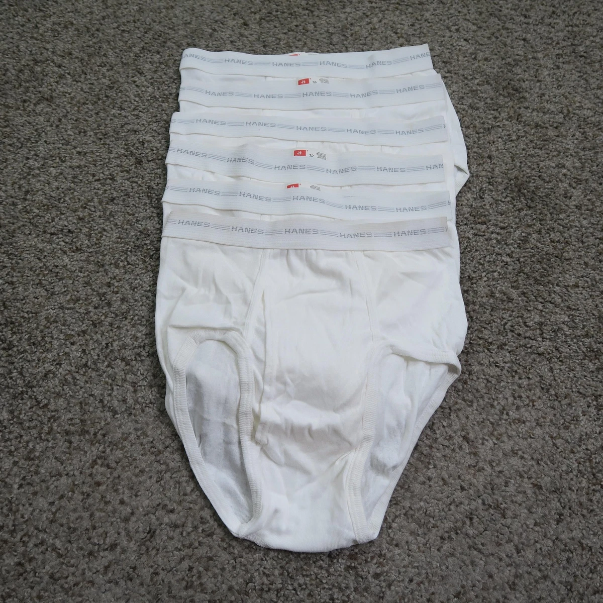 Bas Thermique Vintage Hanes Pour Homme - Taille M (34-36) - Blanc - Neuf Dans Son Sac D'origine - 1992