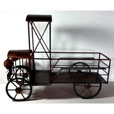 Vintage Red Black Antique Truck Metal Model Classic Automobilia Collectible