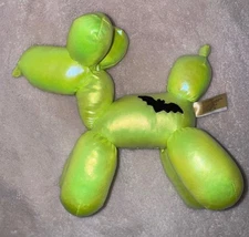 Way To Celebrate Halloween Iridescent Green Balloon Bat Dog Plush 8”