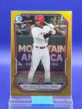 Isaiah Jackson 2026 Bowman Gold Chrome Prospect 1st Bowman SSP 11/50 🔥 Angels