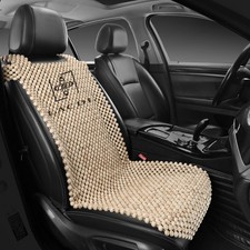 Beaded Car Seat Covers, Natural Wood Bead Seat Cushion for Trucks, Jeep Summer