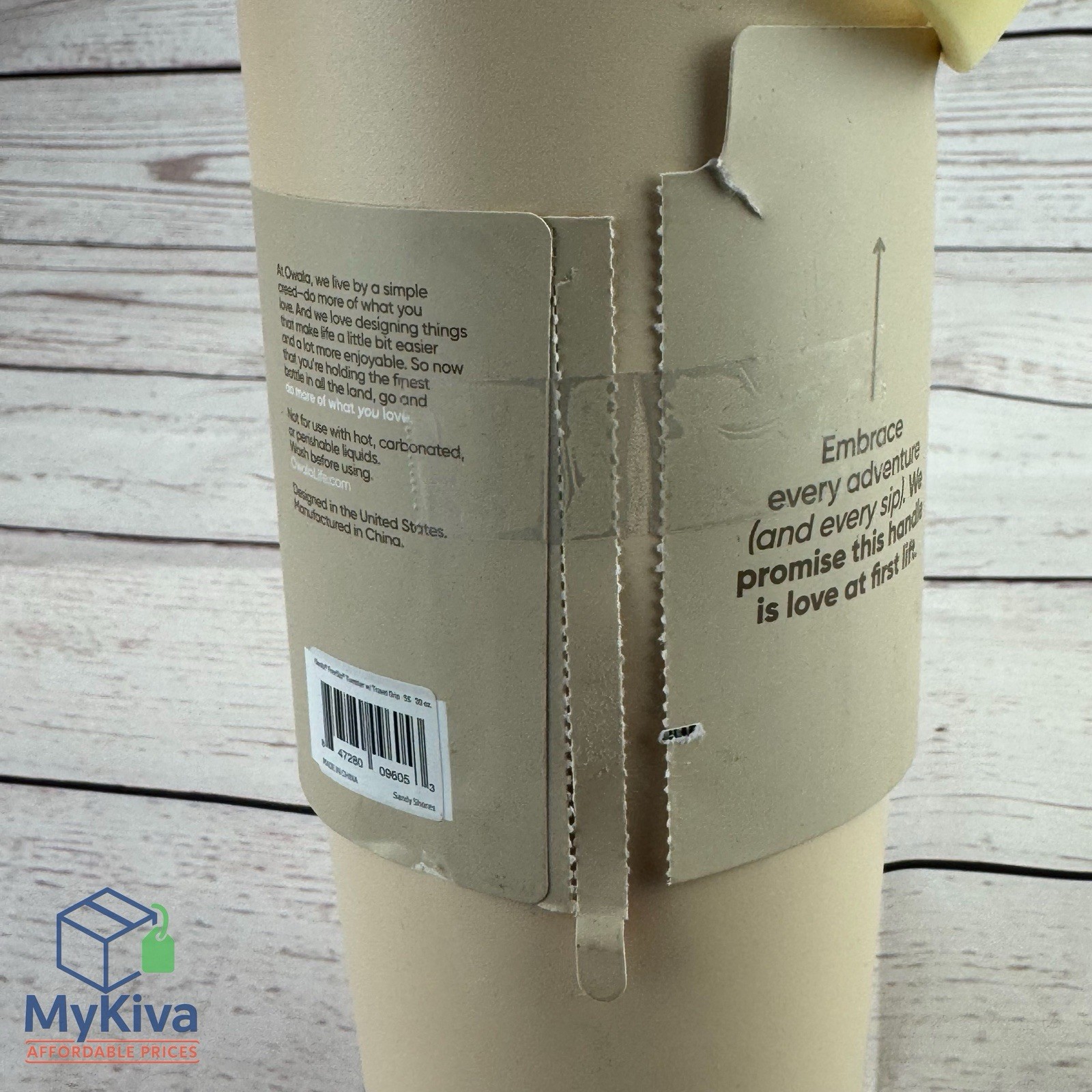 Owala FreeSip Sway Stainless Steel Water Bottle 30oz Tan Insulated