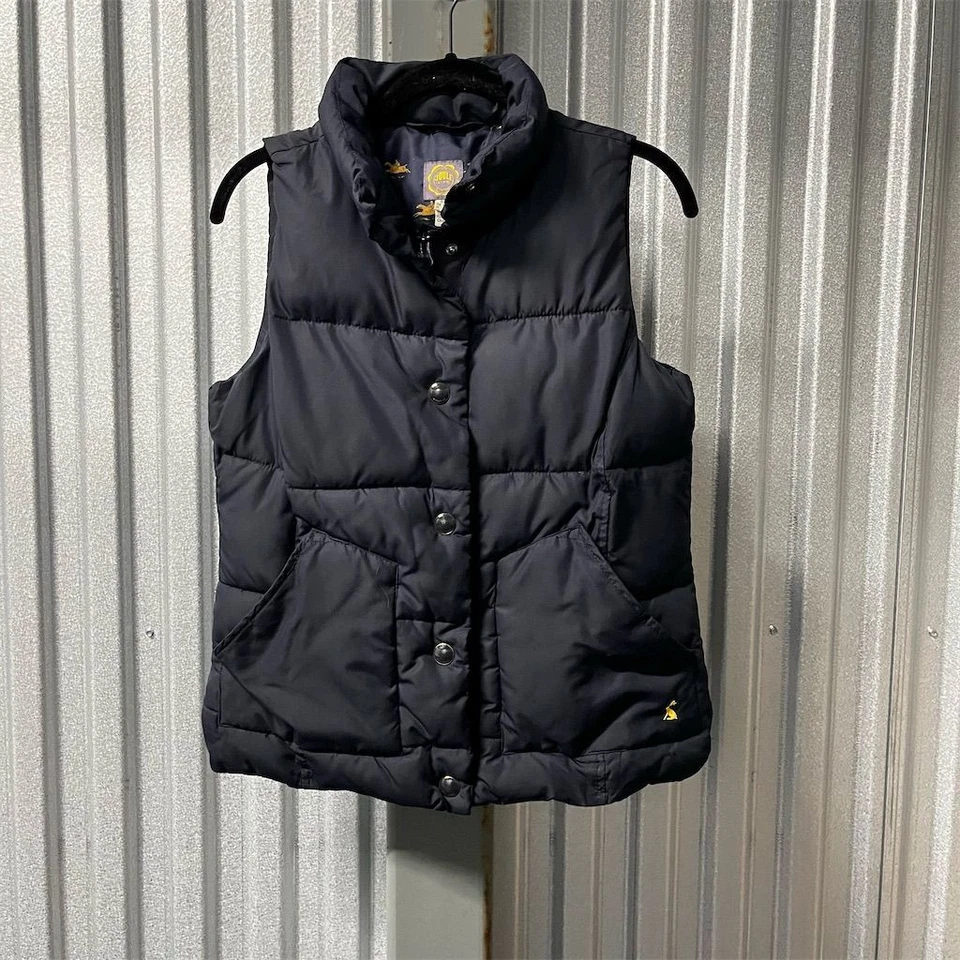 Joule Lifestyle Women's Size 6 Blue Puffer Gilet Quilted Snap Button Zipper - Image 2 of 4