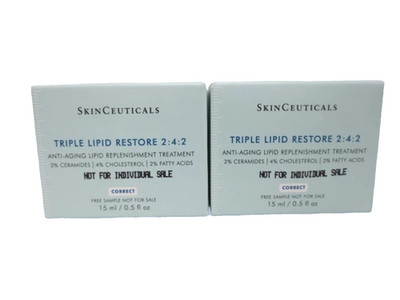 SKINCEUTICALS TRIPLE LIPID RESTORE 2:4:2 LIPID TREATMENT 0.5 OZ TRVL BOX SET 2