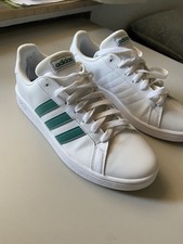 adidas Herren Sneaker Low Top weiß/grün, Schnürung, EU 42 Sportschuh