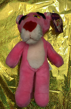 NWT Vintage Pink Panther Plush 1996 United Artist Pictures 11" Stuffed Toy
