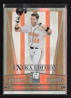 2007 Donruss Elite J.P. Arencibia School Colors #/1500 Tennessee Volunteers (I)