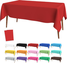 Red Tablecloth Valentines Tablecloth Plastic Table Cloth 2 Pack Disposable Valen