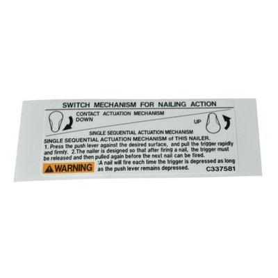 Label Nv65Ah2 #888266 for Hitachi, Metabo HPT, Tanaka