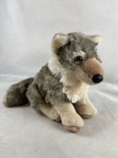 Wild Republic Cuddlekins 7" Stuffed Animal Realistic Gray Timber Wolf Sitting