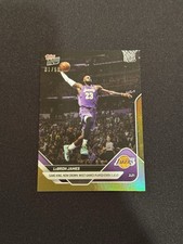 LeBron James Most Games Played 2025-26 NBA Topps NOW Card 221 Gold Foil 1/50